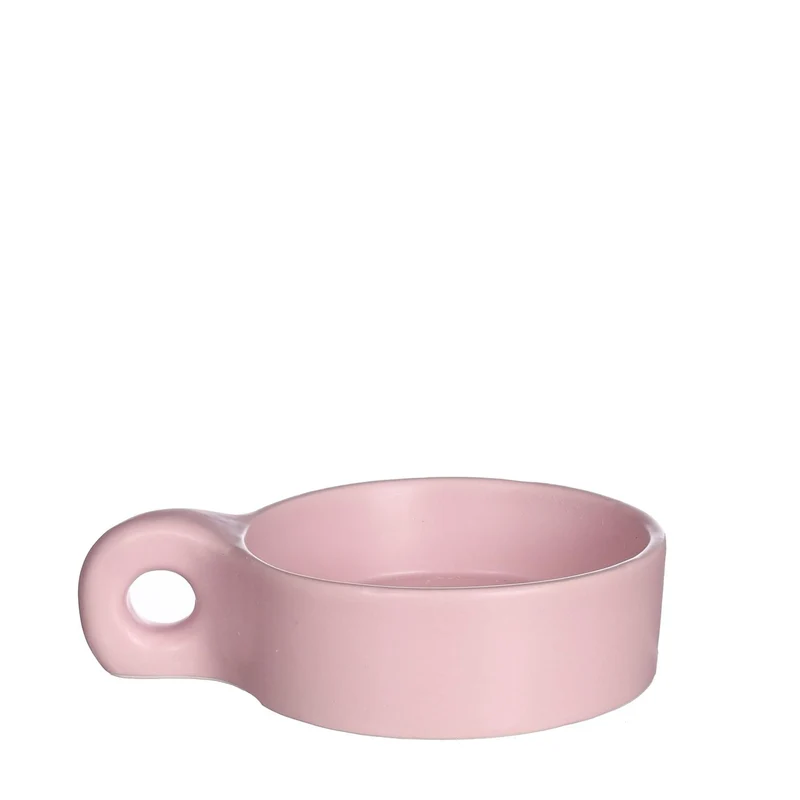 Chubby kaarsenhouder l13,5xw9,5xh3,3 cm roze