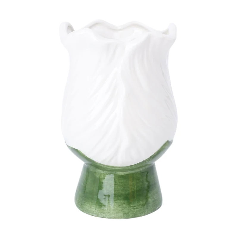 Vase Zona Sur D11 H17cm Green/White