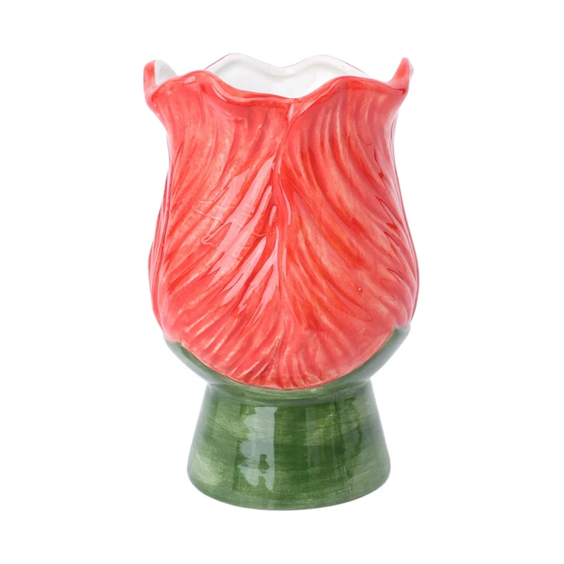 Vase Zona Sur D11 H17cm Green/Red