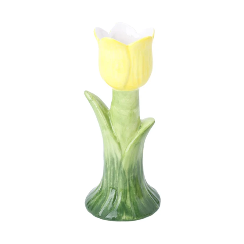 Vase Zona Sur D7 H17cm Green/Yellow