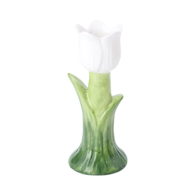 Vase Zona Sur D7 H17cm Green/White