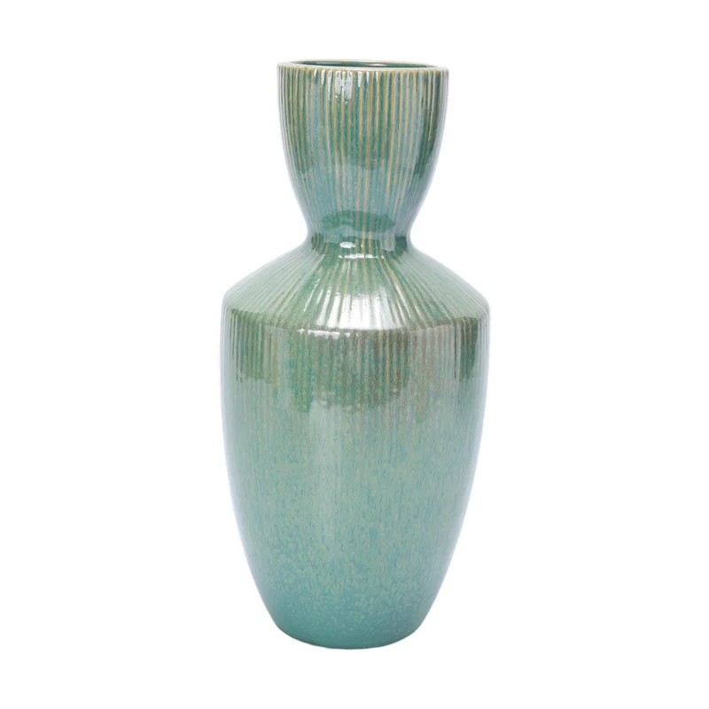 Vase Puerto Carrillo D16 H36cm Turquoise