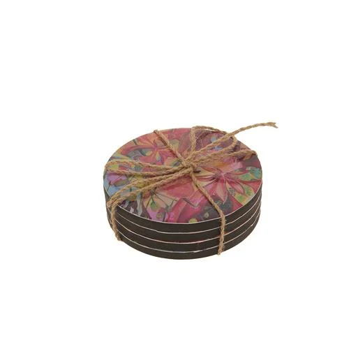Coasters Francis Sling 10cm Set/4 Red