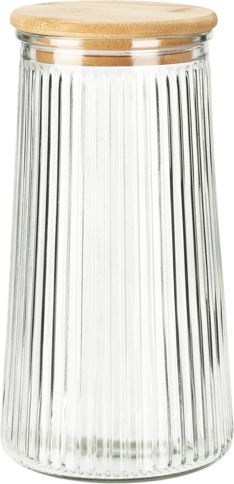 VOORRAADPOT GLAS 1400ML DEKSEL D11 H21CM HELDER