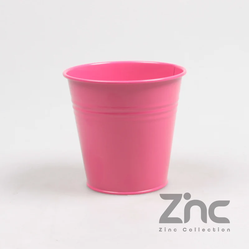 POT MAGENTA GEGALVANISEERD H10 CM