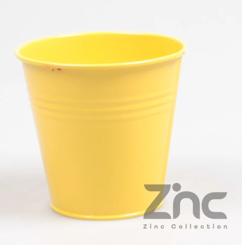 ZINK POT 0.5L XXS D11 H10 B7.5 CM GEEL