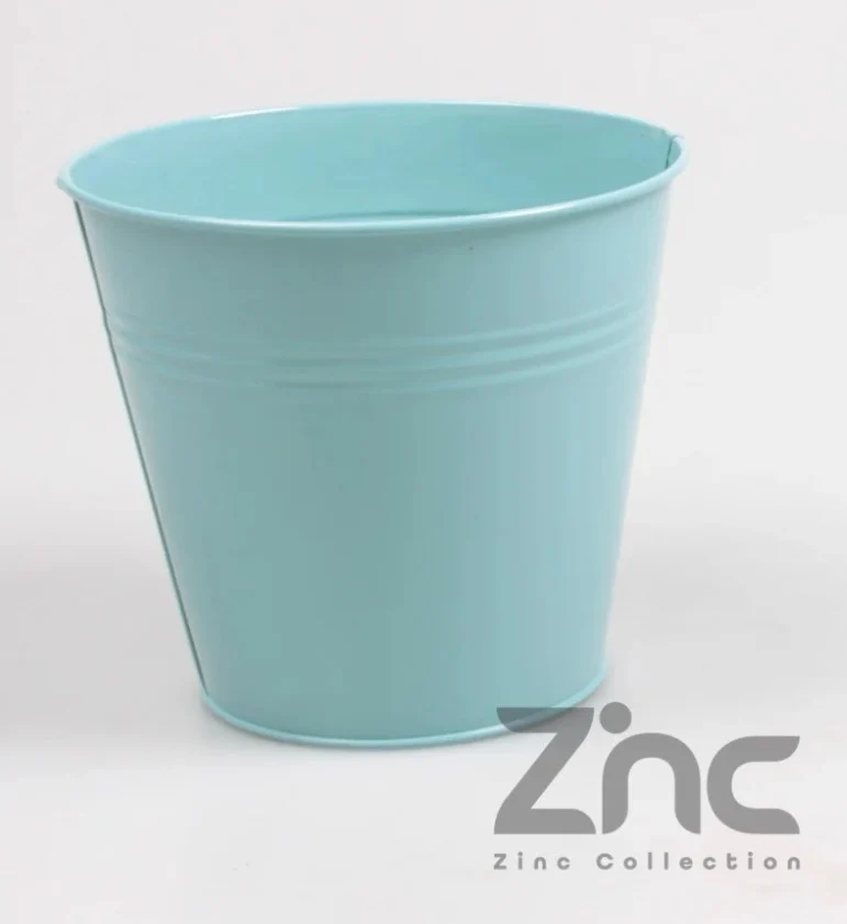 ZINK POT 0.5L XXS D11 H10 B7.5 CM SEA BLUE