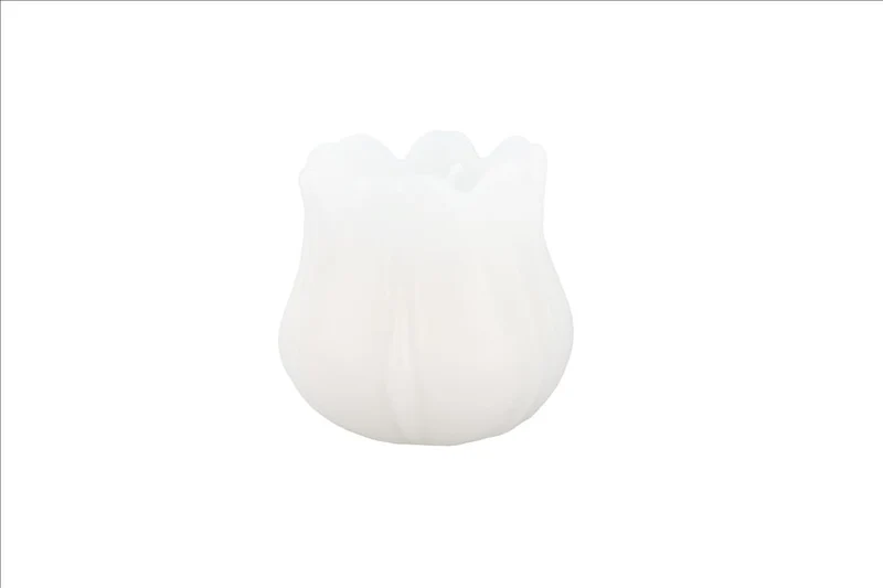 CANDLE/TULIP FRAGRANCE D12X10H WHITE