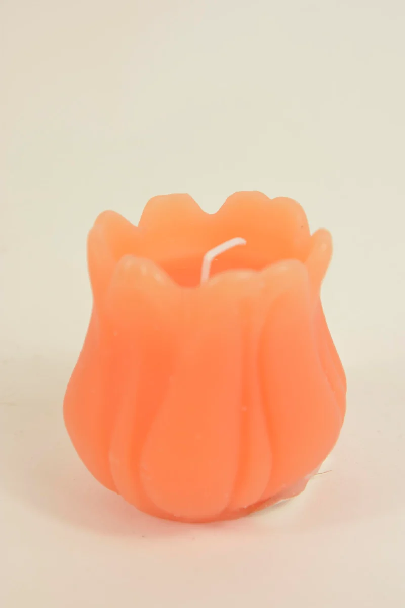 CANDLE/TULIP FRAGRANCE D12X10H ORANGE