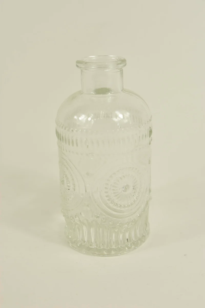 BOTTLE GLASS D6X13H CLEAR