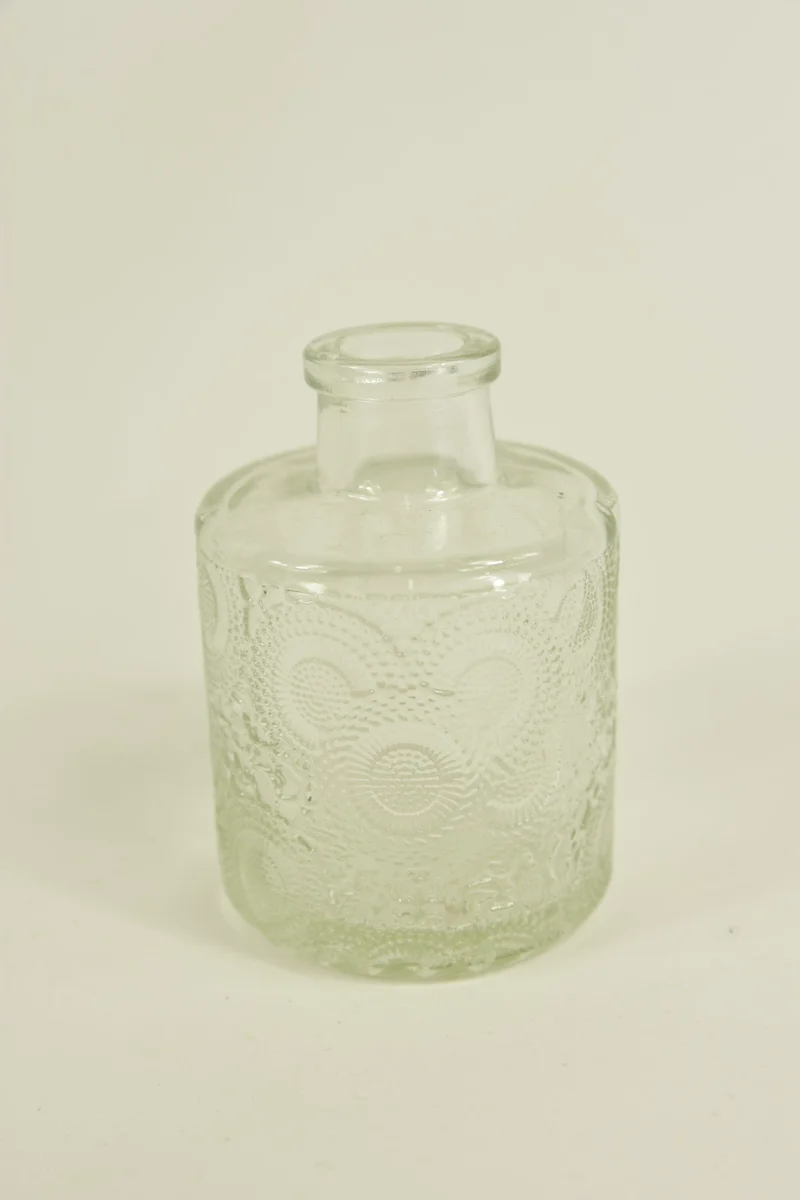 BOTTLE GLASS D6,5X8,5H CLEAR