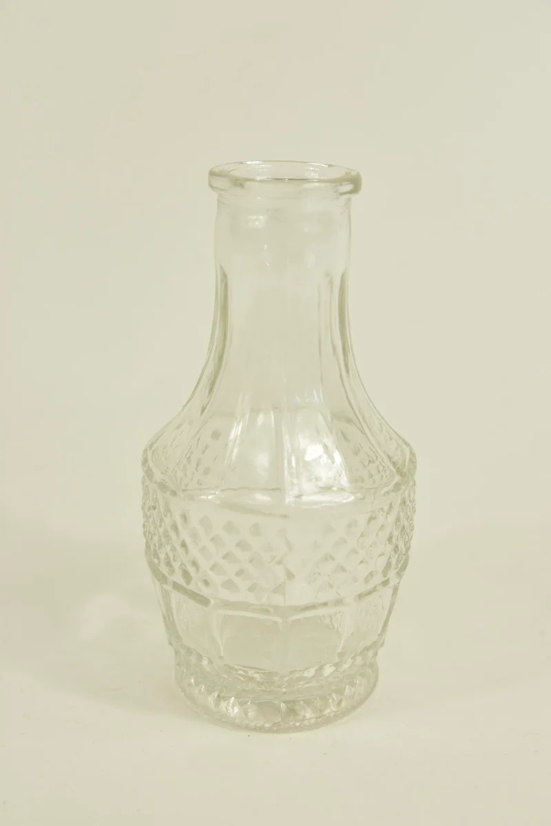 BOTTLE GLASS D6,5X11H CLEAR