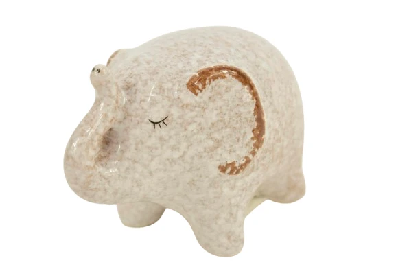 ELEPHANT DOLOMITE 11X7X7CM WHITE