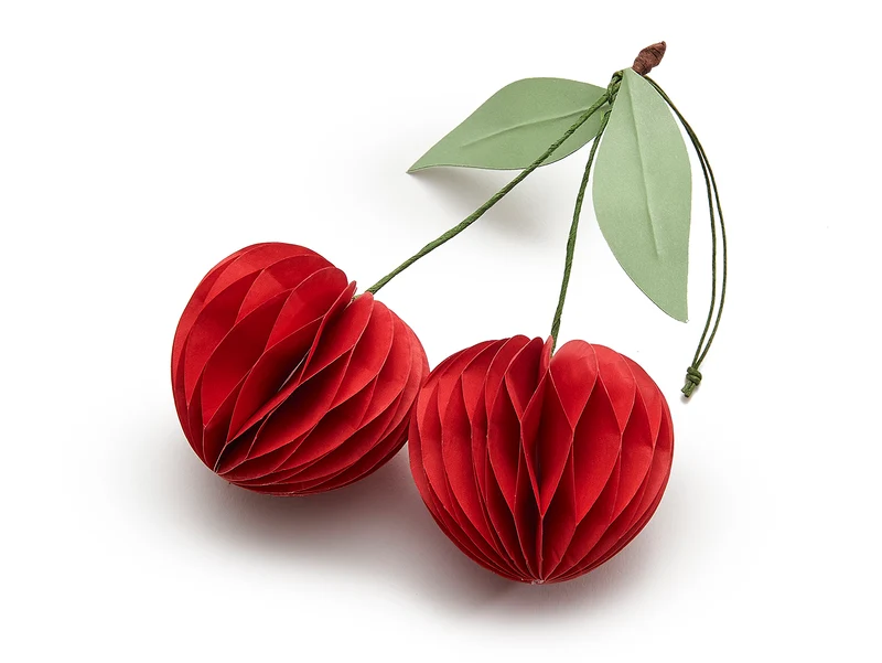 Hanger kers rood 12x6x15cm
