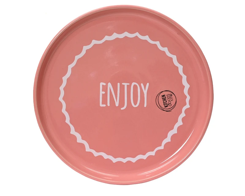 Ontbijtbord keramiek roze dia20cm x H.2cm