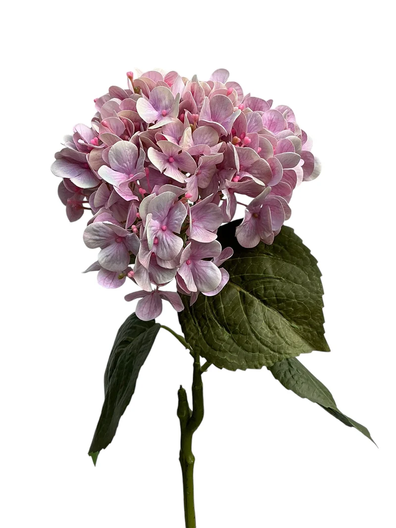 hydrangea spray 75 cm real touch pink