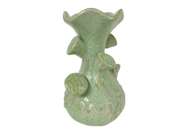 Vaas Lotus keramiek D15,5 H26 cm Sage Groen