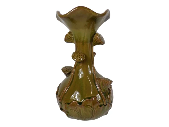 Vaas Lotus keramiek D24 H40 cm Groen