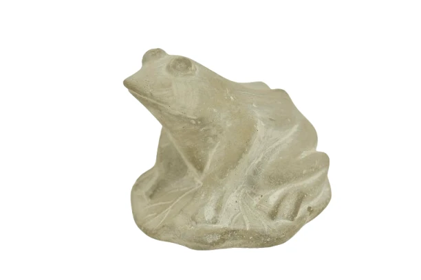 FROG/LEAF CEMENT D10X8H GREY