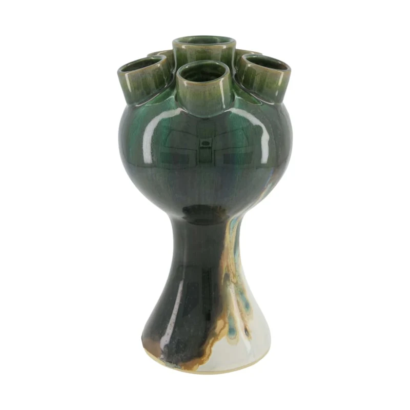 Vase ceramic 16x16x30cm Green