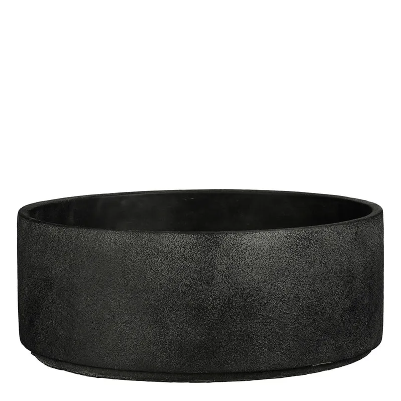 Venezia pot rond antraciet - h15,5xd38cm