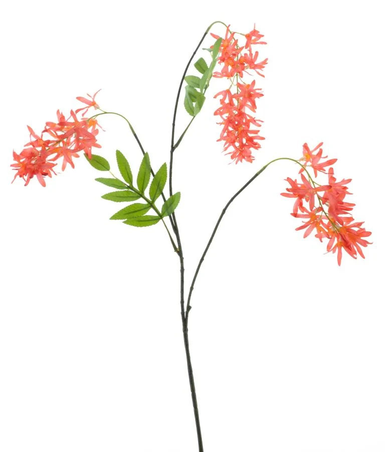 Spring flower spray red 103cm