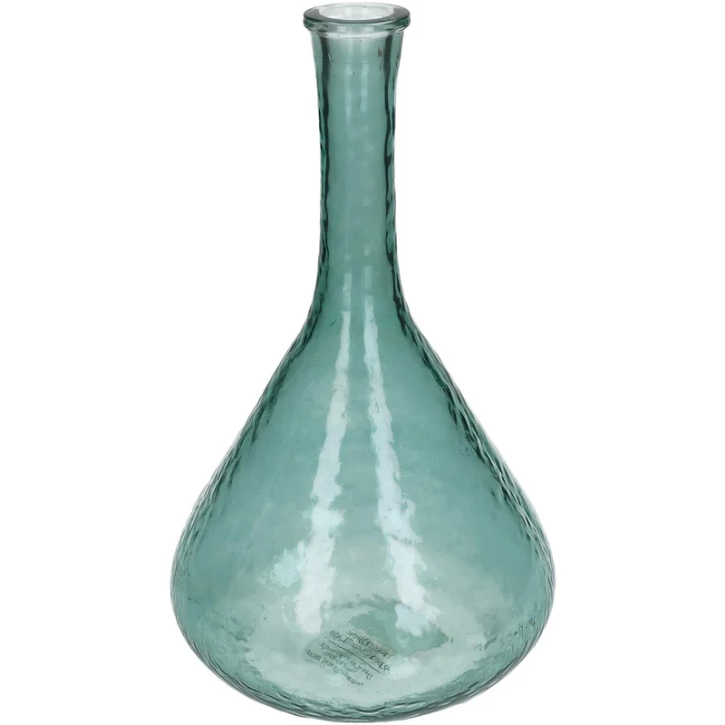 Vase Recycled Glass Green 31x18x18cm