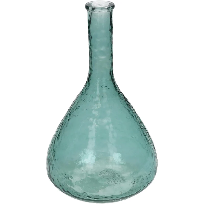 Vase Recycled Glass Green 25x15x15cm