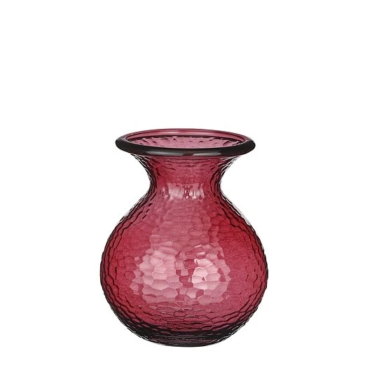Verdal vaas recycled glas bordeaux - h24,5xd20cm