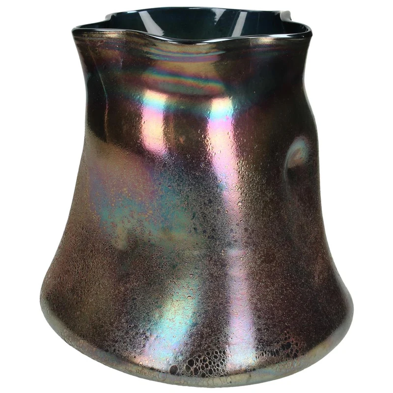 Vase Glass Gold 24x22x22cm