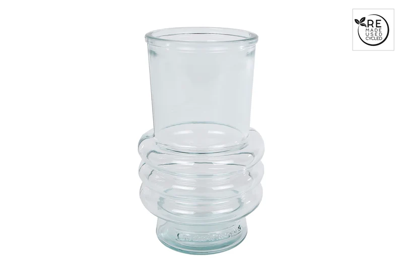 3R Vaas "Rings" helder glas 10x10x17cm