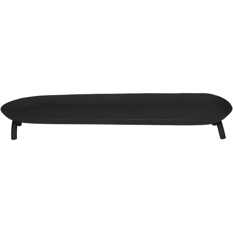 Plate Metal Iron Black 41.5x12x5cm