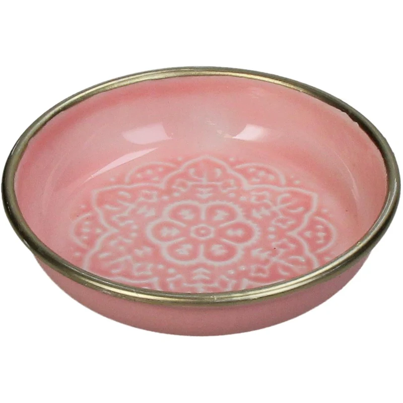 Bowl Iron Peach 11x11x2.5cm
