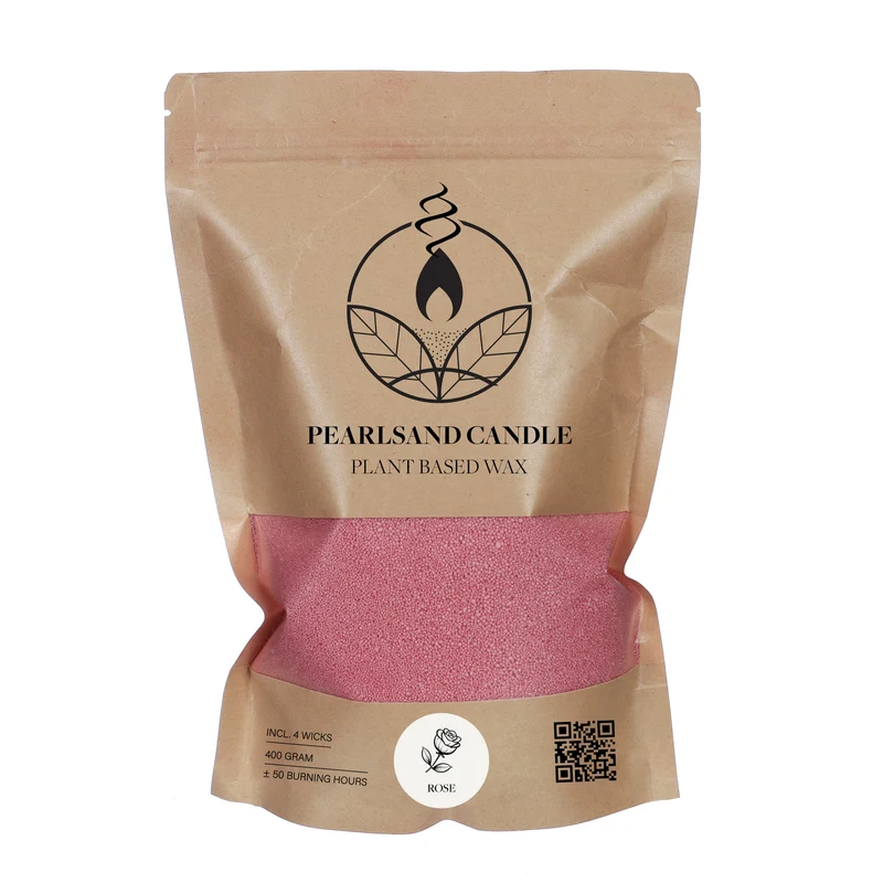 Burning Sand scented 400gram kraft bag rose