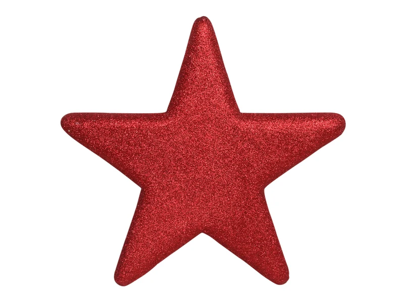 pb. Glitterstar red 50x50 cm