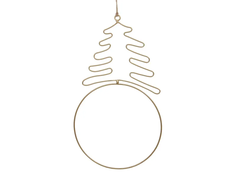 pc. 1 metal deco/hanger gold Ø 25x44.5 cm