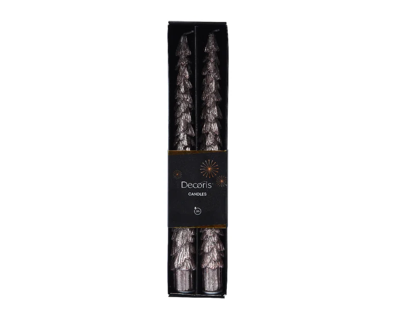 Set/2 Dinnerkaars wax ''boom'' poederroze D2,2 H25cm