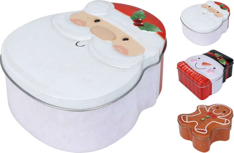 VOORRAADBLIK 13X11X5CM 3 ASSORTIE KERST DESIGNS