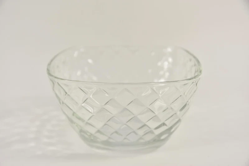 Glasschaal ''Marshall'' vierkant 20x20x11cm helder