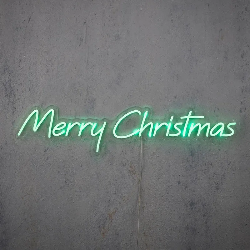 Neon light merry christmas groen 300led IP20 - l20xb94cm