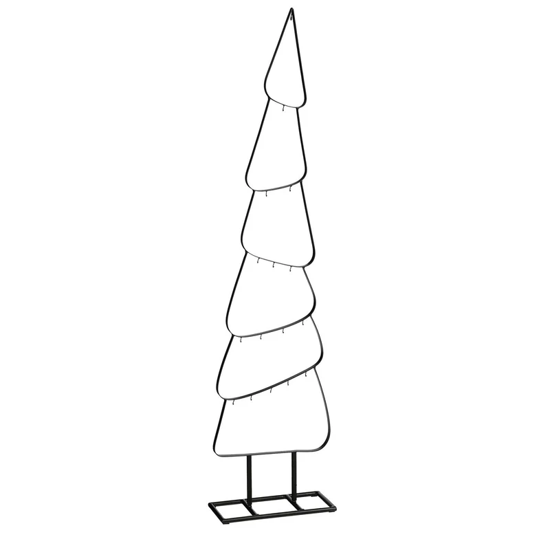 Decoratie boom zwart - l28,5xb15xh117cm