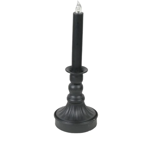 Candleholder LED Ø9,5x28cm Black Matte