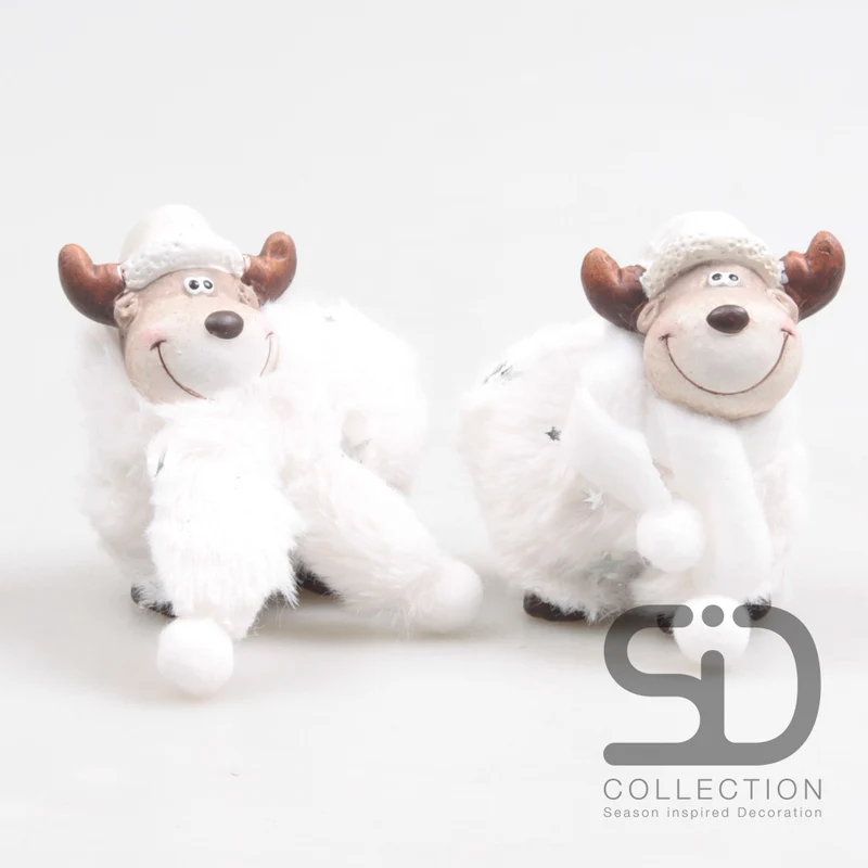 ELAND TERRACOTTA STAAND ZOE & GUS 7.5X4.5X8 CM ASSORTIE - PER STUK