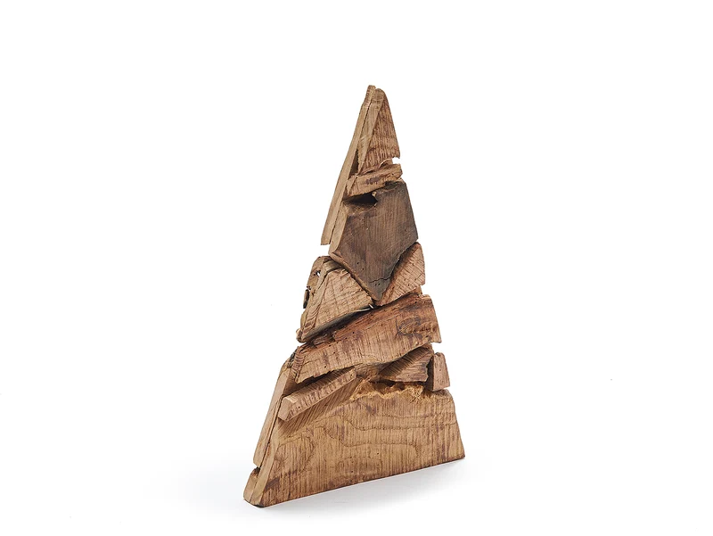 Wooden pine tree 25x40cm