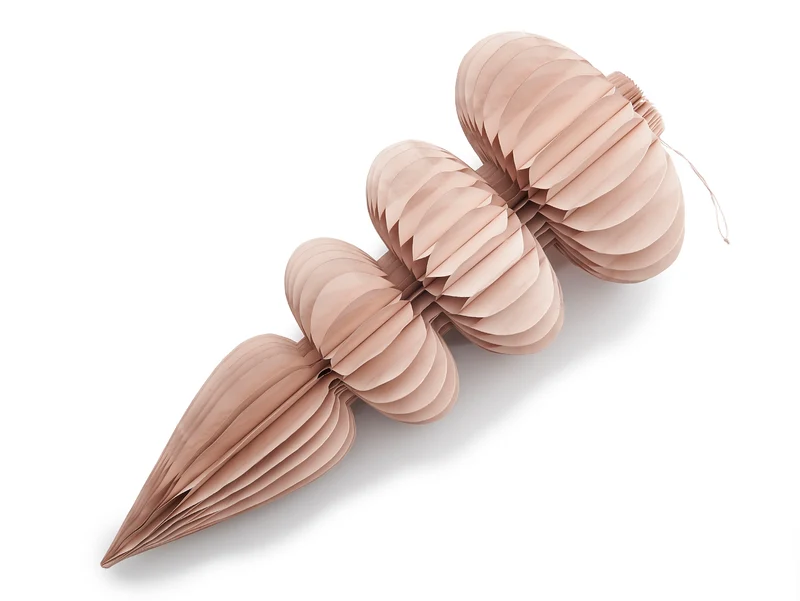 Paper cone hanger Ø35x78cm nude pink