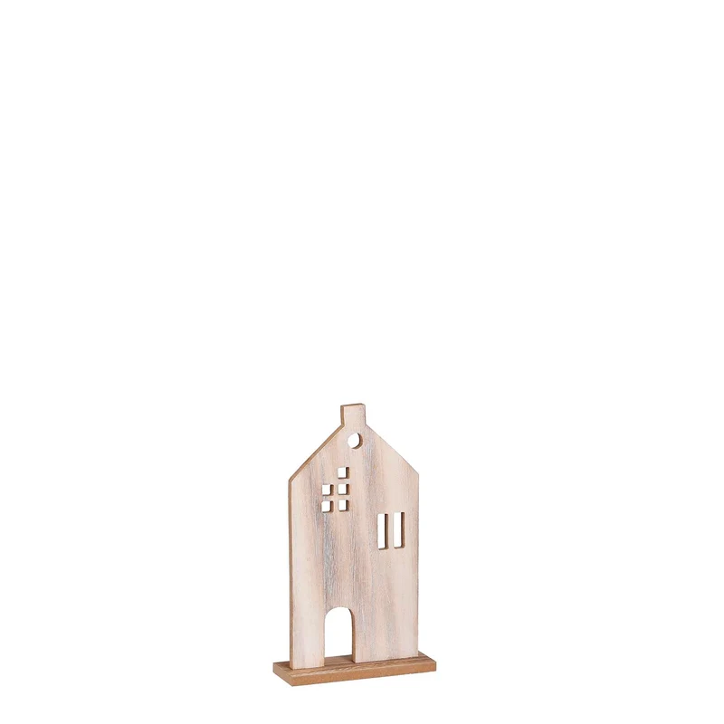 Decoratie huis off white - l5xb14xh24,5cm