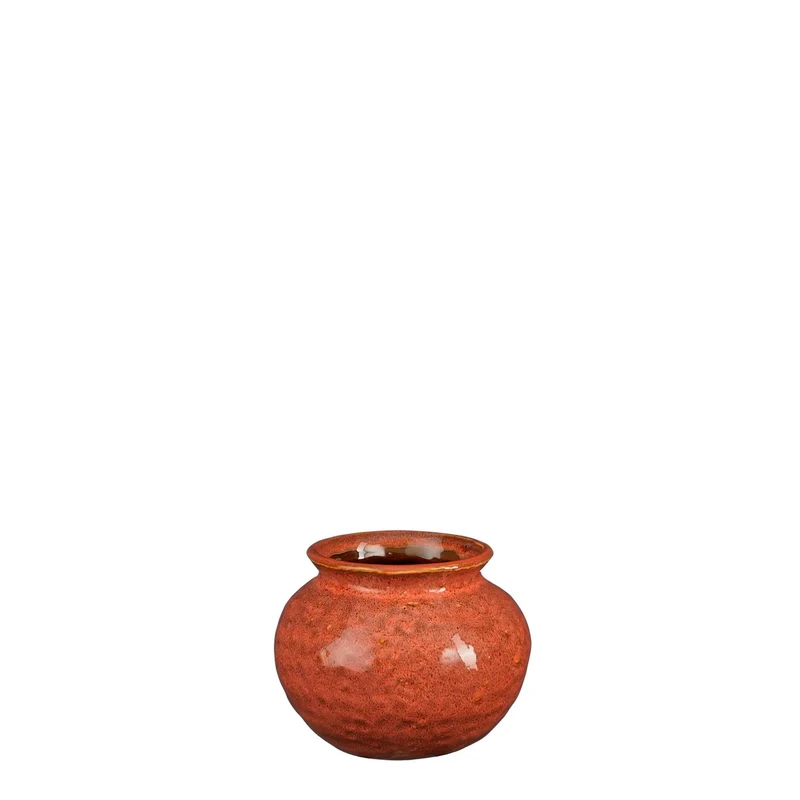 Dax vaas oranje - h9,5xd13cm
