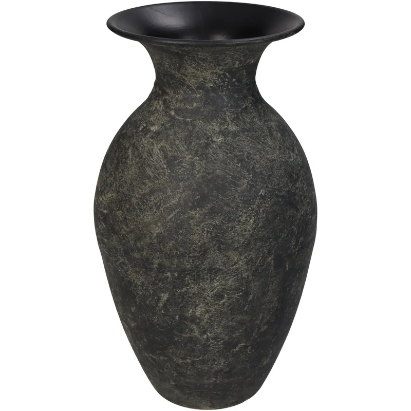 Vase Iron Grey 10x10x20cm