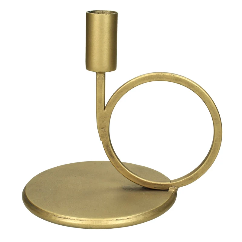 Candle Stick Gold 17x13x17cm