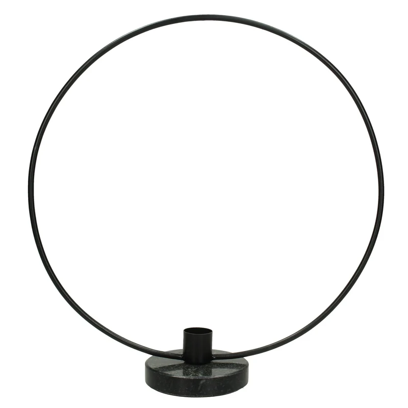 Candle Stick Black 30x8x28cm